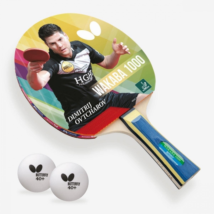 Raqueta Butterfly Wakaba 1000 + 2 Bolas Raqueta Butterfly Wakaba 1000 + 2 Bolas