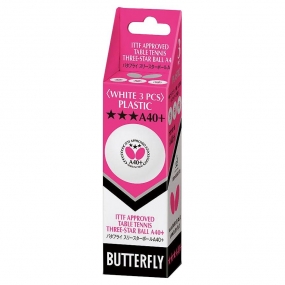 Set de 3 pelotas Butterfly 40+